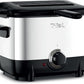 T-fal Mini Deep Fryer, Stainless Steel Deep Fryer with Basket, 1 Liter, Versatile Temperature Control, 900 Watts, Temperature Control, Easy to Clean, Black