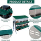 Chicken Nesting Box, 8 Hole 2 Layer Hen Nesting Box with Legs, Roll Away Eggs Laying Boxes,Cleanable Pull Out Hen Roosting Boxes