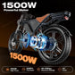 Electric Bike for Adults 1500W Motor 20" Fat Tire All-Terrain E-Bike 60-75 Miles 32MPH Electric Dirt Bike for Road Sand Mountain Snow - 48V 20AH Battery Powered Electric Motorcycle