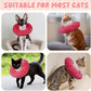 BRKURLEG Cat Cone Collar Soft, Cute Cat Recovery Cones, Soft Protective Pet Neck Cone, Adjustable Kitten Cones to Stop Licking, Pet Anti-Lick Wound Healing Elizabethan Collar, Pink, L