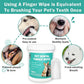 Dog Teeth Dental Finger Wipes for Dogs & Cats No-Rinse Dog Finger Toothbrush Dog Plaque & Tartar Prevention with Brushing Beads Dog Breath Freshene 50pcs