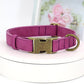 Didog Soft PU Leather Dog Collar, Stylish Quick Released Dog Collars for Small Dogs, Easy Clean Adjustable Pet Collar for Daily Walking, Purple, S Fit 10-16" Neck