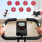 HAPBEAR Folding Exercise Bike Magnetic Foldable Stationary Bike, 3 in 1 Mode Indoor Upright Fitness Workout X-Bike with 8-Level Resistance and Arm Resistance Band, Pulse Sensor,LCD Monitor