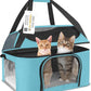 Large Cat Carrier for 2 Cats, Oeko-TEX Certified Soft Side Pet Carrier for Dog, Collapsible Travel Small Dog Carrier, TSA Airline Approved Cat Carrier for Large Cats 20 lbs (Blue)