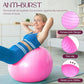 Leyndo 4 Pcs 26 Inch Yoga Exercise Ball Pilates Pregnancy Birthing Fitness Ball with Quick Pump Anti Burst for Improved Posture, Balance, Yoga, Pilates, Training