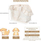 Dog Carrier for Small Dogs Rabbit cat with Lace Design, Cotton Bag, Dog Carrier Soft Sided, Collapsible Travel Puppy Carrier (Beige, 9.4" L x 5.9" W x 9.4" H)