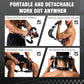 Twister Arm Trainer, Adjustable Chest Workout Equipment, Multi-functional Chest Exerciser for Men and Women, Portable Arm Trainer with 2 Wrist Bands, a Head Band, a Workout Towel and a Carry Bag