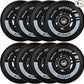 AOWESM Inline Skate Wheels 80mm 76mm 72mm 85a Outdoor Indoor Black Blue Red Roller Hockey Blades Replacement Wheels w/Bearings ABEC-9 and Floating Spacers (8-Pack)