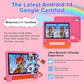 2025 Kids Tablet 10 inch Android 14 Tablets for Kid Octa-Core, 20GB+128GB (TF 1TB), Toddler Tablet with Shockproof Case, 2.4G+5G WiFi 6, Parental Control, Face Unlocked, Split Screen, BT5.0 (Rose Red)