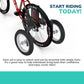 Moshay Adjustable Adult Bicycle Bike Stabilizers Training Wheels Fits 24" to 29" - Quality Heavy Duty