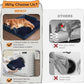 Extra Large Dog Bed-Orthopedic Waterproof XL Dog Bed for XLarge Extra Big Dogs - Foam Couch Sofa Washable with Removable Cover-Navy Blue