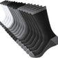 JOYNÉE 8 Pairs Mens Breathable Athletic Crew Socks Arch Support Cushioned Socks for Hiking Sports Running,Sock Size:10-13
