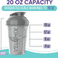 '-6 PACK- Shaker Cups for Protein Shakes 20 oz - 6x Wire Whisk | Leak Proof Protein Shaker Bottle for Protein Shakes, Shaker Bottle Pack for Pre & Post Workout, Shaker Cup (Modern Neutrals)