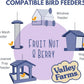 Valley Farms Fruit Nut & Berry (4 LB) Wild Bird Food Outside Feeders, Bird Seed with Dried Fruit, Peanuts, Sunflower, and Safflower, High Energy Mix for Healthy Birds!