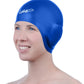 3D Swim Caps - Ear Protection Swimming Cap for Women & Men - Silicone, Waterproof - Fits Long & Short Hair - Adult & Youth
