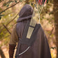 LWANO Archery Bow Carrier with Arrow Slots, Archery Bow and Arrow Holder for Recurve Horsebow Traditional Bow, Adjustable Shoulder Strap