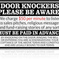 No Soliciting Sign for House Front Door - Funny Metal Tin Signs Room Decor Door Knockers Please Be Aware Warning Yard Sign, Home Bedroom Wall Art Decorations 8x12 Inch