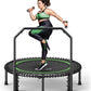 BCAN 40"/48" Rebounder Trampoline for Adult, 450/550LBS Fitness Trampoline with Bungees, Adjustable Handle, Stable & Quiet, Indoor Outdoor, Whole-Body Workout & Relaxation at Home for Women/Men
