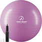 ProBody Pilates Exercise Ball - Multiple Sizes Gym Grade Balance Ball for Fitness, Yoga, Workout, Pregnancy & Physical Therapy