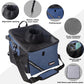 Pet Carrier Bicycle Basket Bag Pet Carrier/Booster Backpack for Dogs and Cats with Big Side Pockets,Comfy & Padded Shoulder Strap,Travel with Your Pet Safety（Classic Blue）