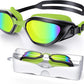 Swim Goggles, Unisex Adult Swimming Goggles Anti Fog Anti UV No Leakage Wide View for Men Women Youth