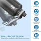 Coolflask Water Bottle 87 oz with Straw, 2/3 Gallon Insulated Stainless Steel 3 Lids Large Water Jug Wide Mouth for Sports or Office, Non-BPA Keep Cold Up to 48 Hrs or Hot Up to 24 Hrs, Piano Night
