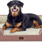 Orthopedic Waterproof Dog Bed for Extra Large Dogs, Memory Foam XL Dog Bed with Sides, Egg-Crate Foam and Non-Slip Bottom Jumbo Dogs Couch Beds with Washable Removable Cover(Jumbo,Pink)