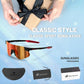 YAMAS Sport Sunglasses for Mens Womens, Wrap around Sunglasses, Non-Slip Nose Pads for Climbing and Running, UV400 Protection