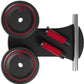 READAEER Ab Roller Wheel, Heavy Duty Workout Equipment for Home Gym, Professional Metal Handle with Rubber Surface Abdominal Exercise Wheel for Strength Training, Ab Wheel with Knee Pad