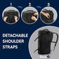 Haimont Duffle Backpack, Travel Duffel Bag with Shoes Compartment, Water-resistant Overnight Daybags for Men Women Daily Trip, Sports Gear, Gym, 45L, Black