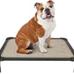 Veehoo Chew Proof Elevated Dog Bed - Cooling Raised Pet Cot - Rustless Aluminum Frame and Durable Textilene Mesh, Unique Designed No-Slip Feet for Indoor or Outdoor Use, Beige Coffee, Medium