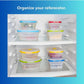 Collapsible Silicone Food Storage Containers, BPA Free, Microwave, Freezer and Dishwasher Safe, Lunch, Meal Prep, Travel, Space-Saving, Set of 5