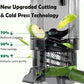 Cold Press Juicer, Juice Extractor Machine with 5.5" Extra Large Feed Chute, 300W Slow Masticating Juicer for Whole Vegetables and Fruits, 1.8L Auto-Feed Time-Saver, Easy to Clean