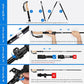 Overmont 7075 Aluminum Trekking Poles - Lightweight Collapsible Hiking Poles Adjustable Walking Sticks with EVA Handle All Terrain Accessories Carry Bag - Set of 2