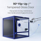 MagicCube 18'' x 18'' x 18'' Reptile Tank with Lock, 24 Gallon Reptile Terrarium with Flip-Up Tempered Glass Door, Top Screen Ventilation for Leopard Gecko - Bottom Not Leakproof