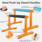 Strength Training Parallettes I-Sit Push Up Bars, Pushup Handles Calisthenics Equipment for Home Workout, Anti-slip Gymnastics Bars, Handstand & Dip Bar for Outdoor Exercise