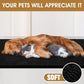 IM HOME 30" x 20" Black Dog Door Mats for Muddy Paws, Chenille Absorbent Dog Mat, Non Slip Heavy Mud Mat for Dogs, Soft Pet Bed Mat for Entryway, Mud Paws, Inside Floor