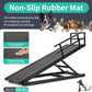 Dog Ramp, 5 Level Adjustable Height Folding Pet Ramp for High Bed, Portable Paw Ramps Large Bed Ramp for Medium & Large Old Dogs & Cats - Natural Wood Furniture Quality