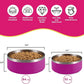 Bright Pink Dog Bowl for Small Dogs, 32 oz Non Slip Stainless Steel Pet Bowl, Vacuum Insulated Pet Bowl That Keeps Water Cool (32 oz, Bright Pink)