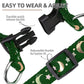 PUPTECK No Pull Dog Harness Soft Adjustable Basic Nylon Step in Puppy Vest Outdoor Walking with ID Tag, Moon Star Green, S