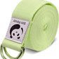 Slim Panda Yoga Strap for Stretching,Cotton Yoga Strap with Adjustable D-Ring Buckle,Non-Elastic Yoga Belt for Pilates,Gym Workouts,Physical Therapy,Improve Flexibility
