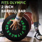 Olympic Bumper Plates Set, 2" Weight Plates for Strength Training & Weightlifting, Paris or Set or Set with Barbell, Multiple Options