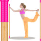5ft Yoga Stick from Natural Bamboo with Non-Slip Handle-Stretching Stick for Mobility, Flexibility,Exercise,Workout, Physical Therapy,Pilates,Balance Fitness-Access Online Video Guide Without Any Info