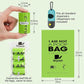 Certified Compostable Poop Bags for Dogs, 240 Poop Bags (16 Rolls), Landfill Friendly, Leak Proof Unscented Easy Open Poop Waste Bag（Green）