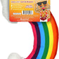Meowijuana Kicker Toy for Cats | Get Kickin' Rainbow | Refillable Kicker Catnip Toy | Promotes Play and Cat Health | Includes Potent Hand Harvested Catnip Grown in North America