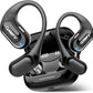 Open Ear Headphones, Bluetooth 5.4 Headphones Sports, Premium Sound with HD Mic Wireless Earbuds, 48H Playtime LED Power Display Ear Buds, IPX7 Lightweight Comfort Earphones for Running, Working