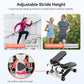 Steppers for Exercise at Home, Mini Stepper with Resistance Bands, Portable Stair Stepper for Home, Smooth and Quiet, Hydraulic Fitness Stair Stepper with LCD Monitor