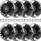 8pcs Inline Skate Wheels Led Light-Up Wheels 64/70/72/76/80mm w/Bushings 85-88A for Kids and Youth Beginners Children's Inline Skates Indoor/Outdoor Use (Black, 70mm)