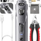 Dog Nail Grinder with 2 LED Lights Powerful 2 Speeds Super Quiet Dog Nail Trimmers with 3 Grinding Wheels Rechargeable Pet Dog Nail Clippers for Large Medium Puppy Dogs Dog Nail File Cat Nail Clipper
