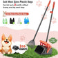 TIMINGILA 36" Pooper Scooper Swivel Bin & Rake with 100 Dog Poop Bags,Adjustable Long Handle for No-Bend Cleanup,Portable Non-Breakable Dog Poop Scooper for Large Medium Small Dogs